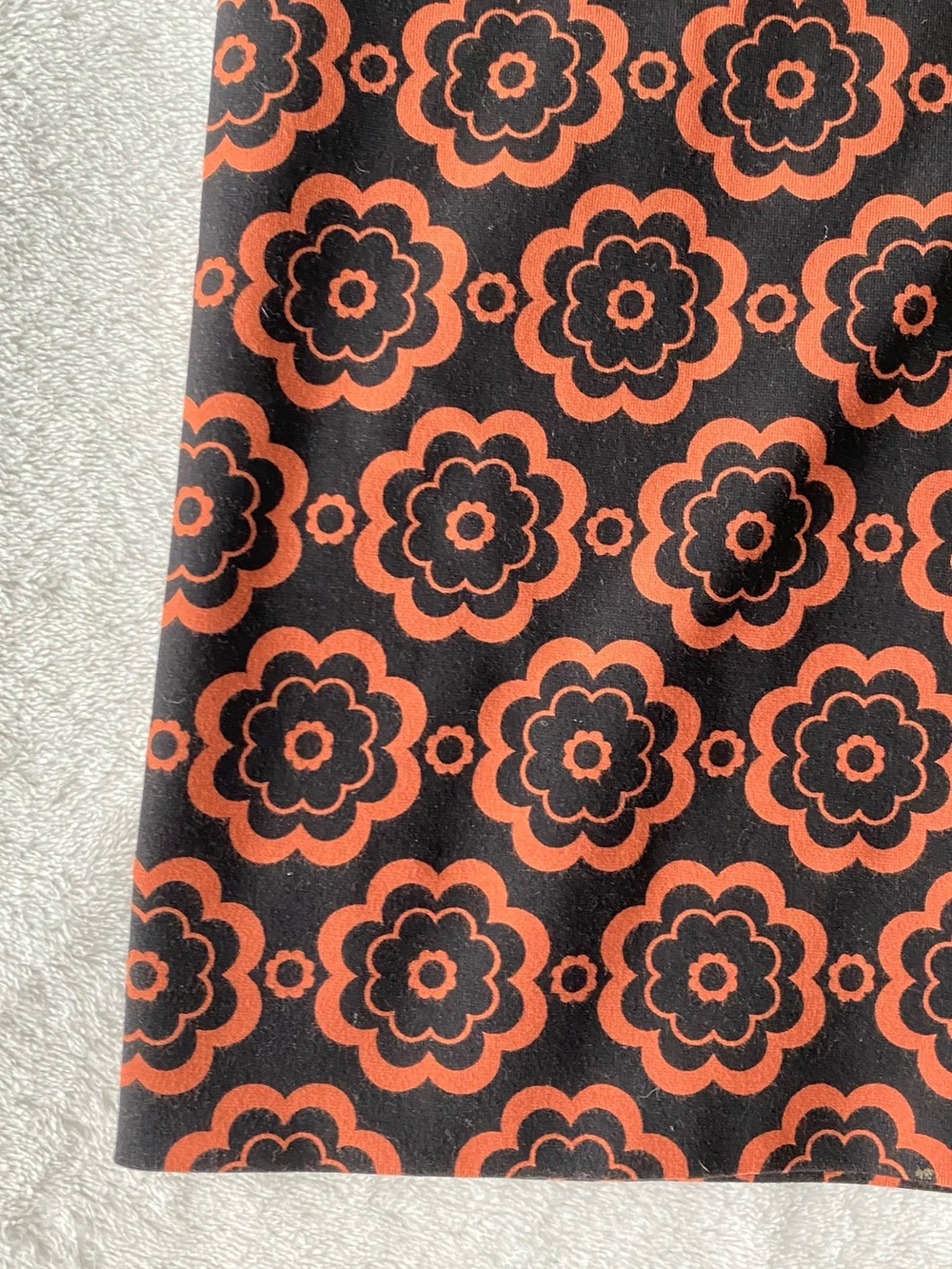 Anthropologie Maeve The Colette Wide-Leg Ponte Pants Black Orange MedallionSz 26 - Picture 10 of 16